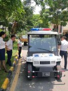 <b>從化富力泉天下樓盤電動巡邏車交車現(xiàn)場</b>